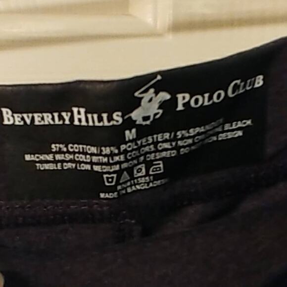 Beverly Hills Polo Club Joggers Dark Gray Blue Logo Medium - Picture 6 of 6